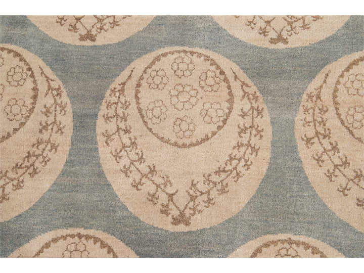 Modern Tibetan Wool Rug 9 X 12