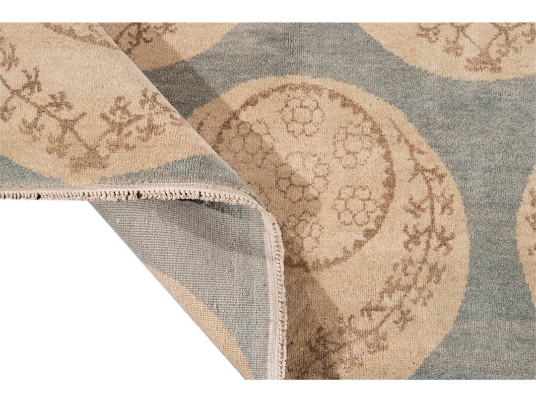 Modern Tibetan Wool Rug 9 X 12