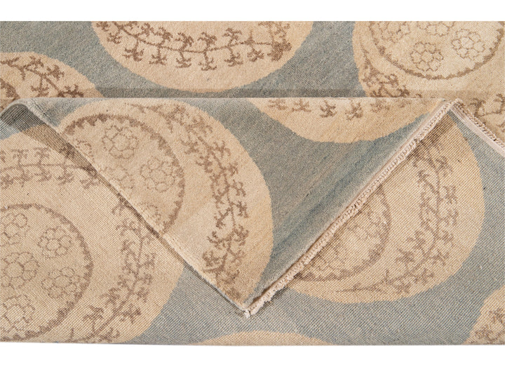 Modern Tibetan Wool Rug 9 X 12