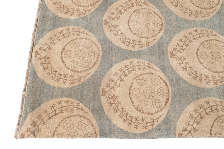 Modern Tibetan Wool Rug 9 X 12