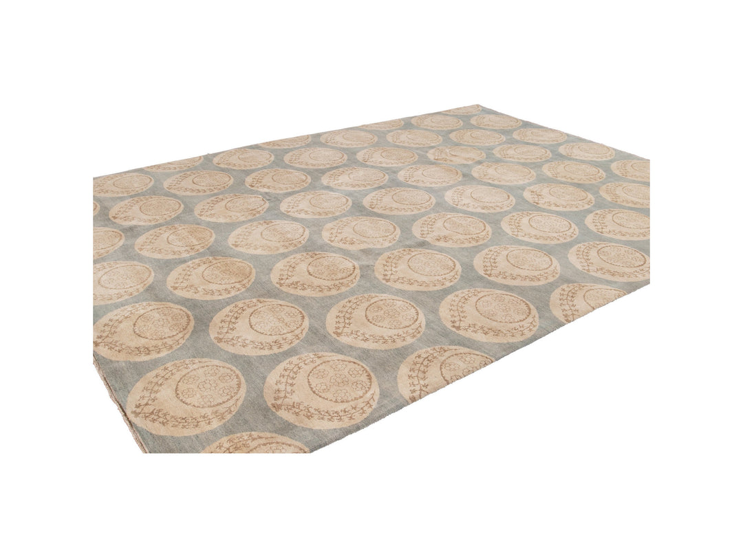 Modern Tibetan Wool Rug 9 X 12