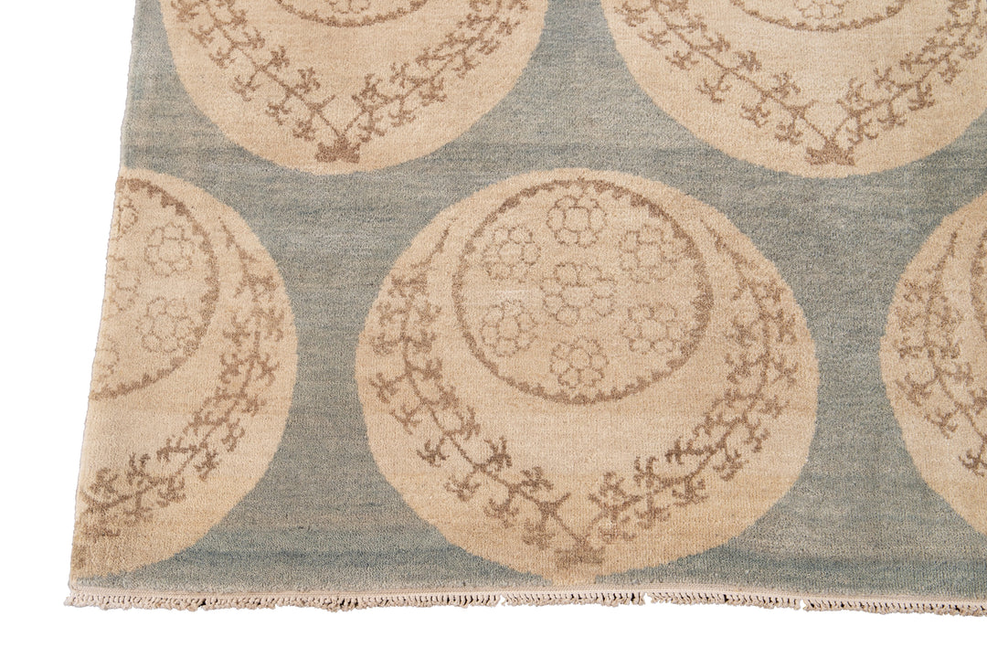 Modern Tibetan Wool Rug 9 X 12