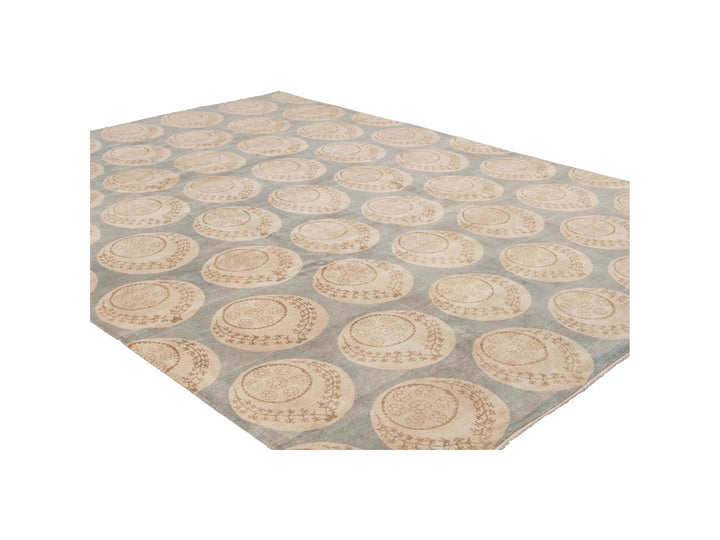 Modern Tibetan Wool Rug 9 X 12