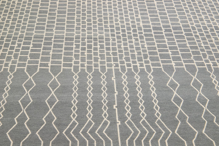 Modern Tibetan Wool Rug 6 X 9