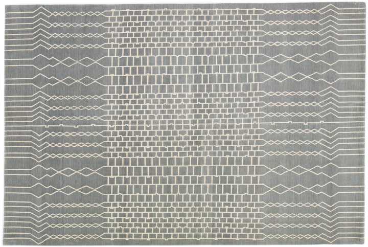 Modern Tibetan Wool Rug 6 X 9