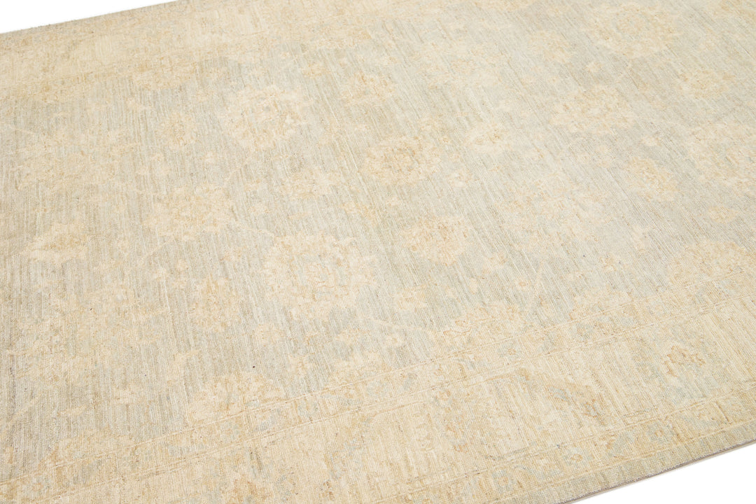 Modern Indian Wool Rug 6 X 9