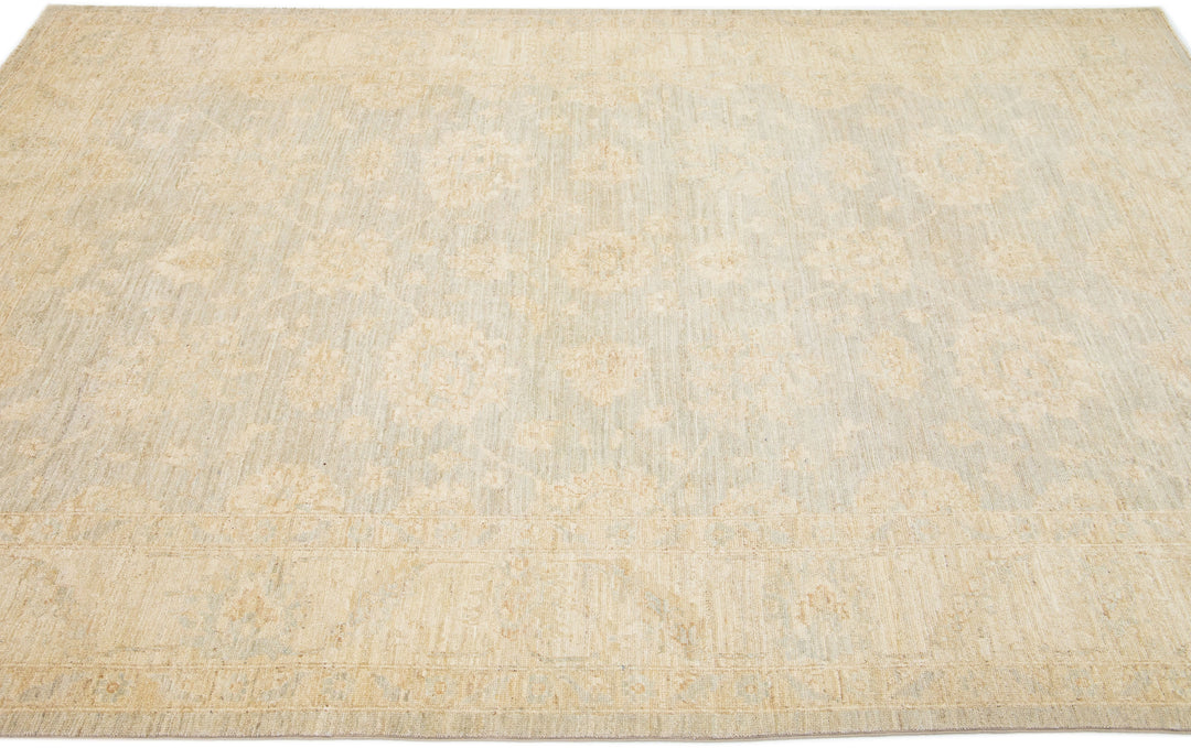Modern Indian Wool Rug 6 X 9