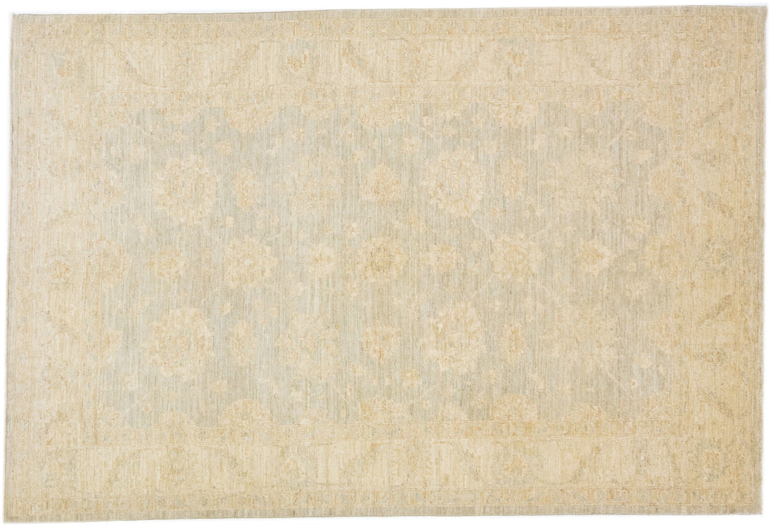 Modern Indian Wool Rug 6 X 9