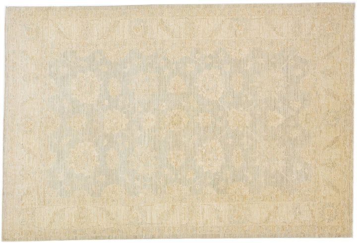 Modern Indian Wool Rug 6 X 9