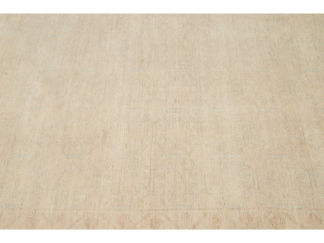 Modern Peshawar Wool Rug 9 X 14