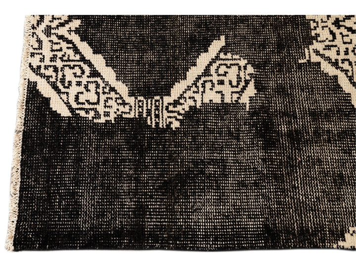 Mid-Century-Style Wool Rug 12 X 18