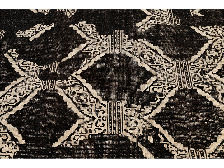 Mid-Century-Style Wool Rug 12 X 18