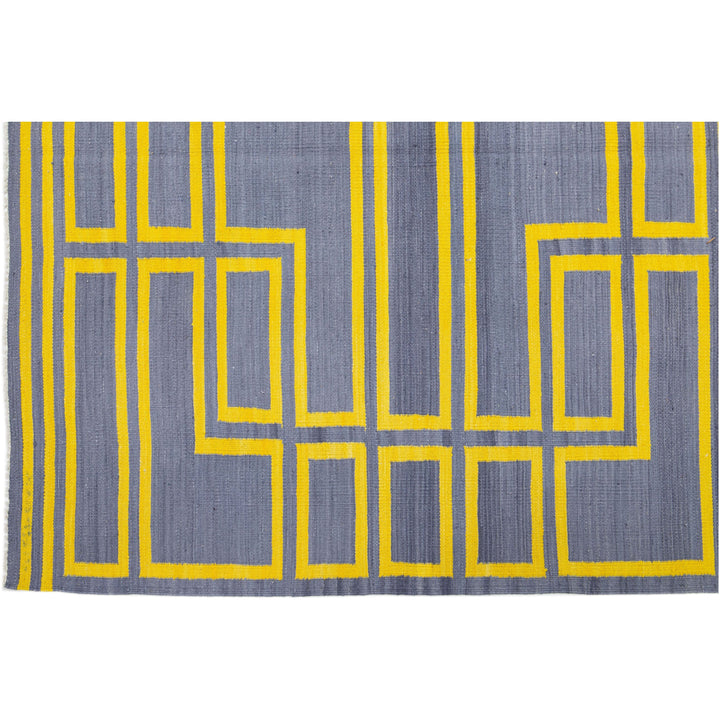 Modern Flatweave Kilim Wool Rug 8 X 10