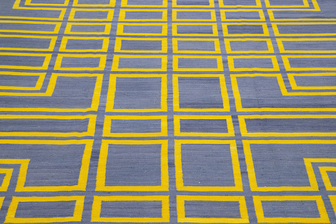 Modern Flatweave Kilim Wool Rug 8 X 10