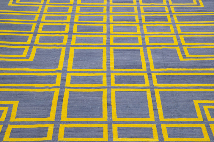 Modern Flatweave Kilim Wool Rug 8 X 10