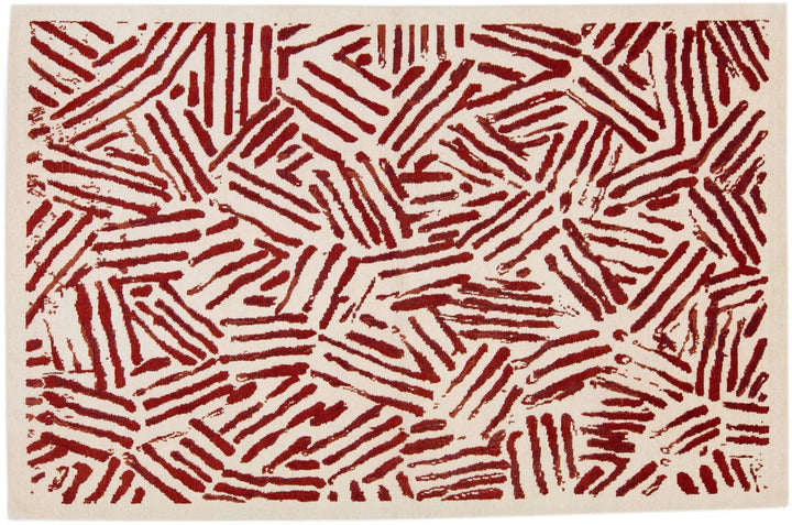 Modern Tibetan Wool Rug 6 X 9