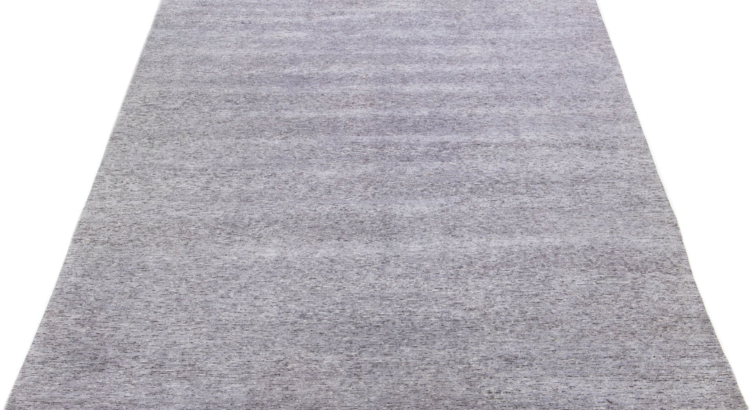 Modern Wool and Silk Rug 9 X 12