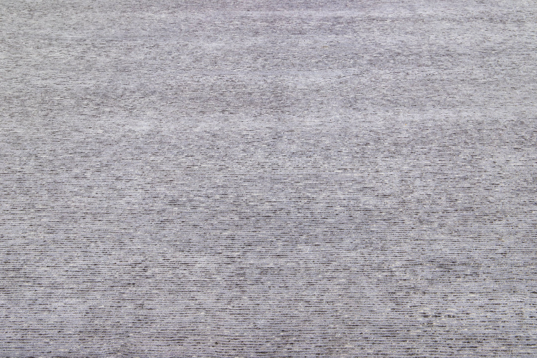 Modern Wool and Silk Rug 9 X 12