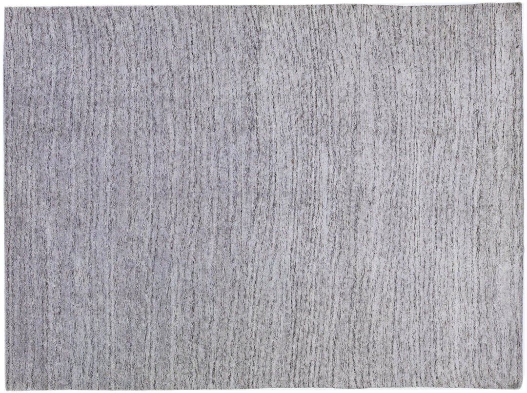 Modern Wool and Silk Rug 9 X 12