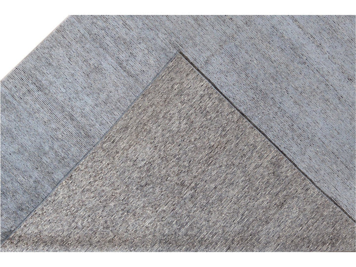 Modern Bamboo & Silk Groove Rug 9 X 12