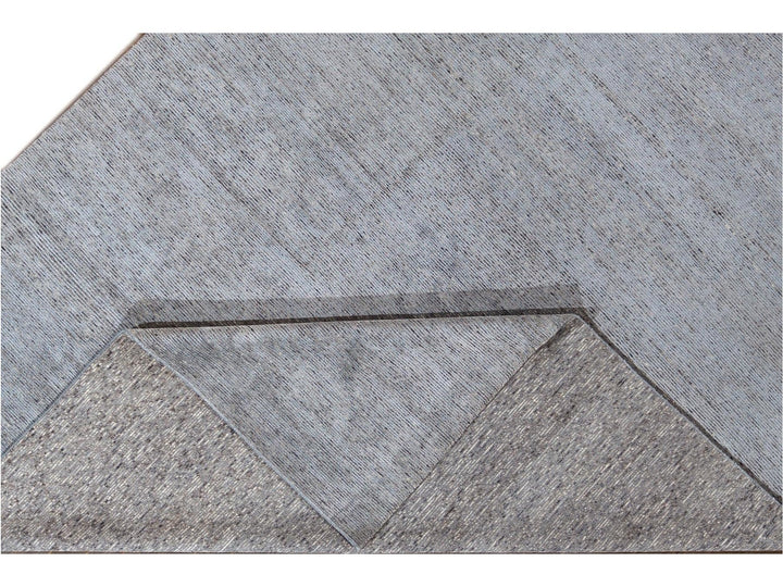 Modern Bamboo & Silk Groove Rug 9 X 12