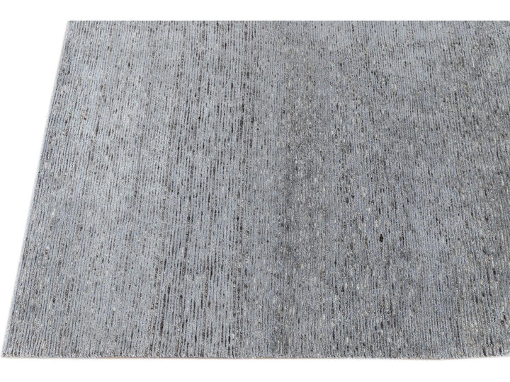 Modern Bamboo & Silk Groove Rug 9 X 12