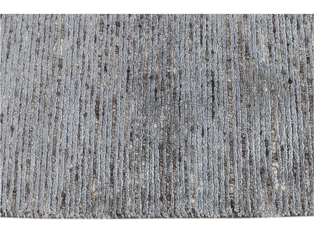 Modern Bamboo & Silk Groove Rug 9 X 12