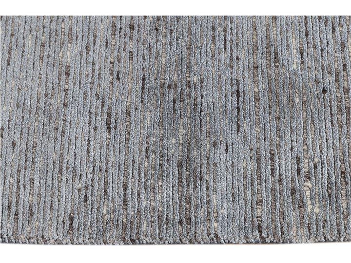 Modern Bamboo & Silk Groove Rug 9 X 12
