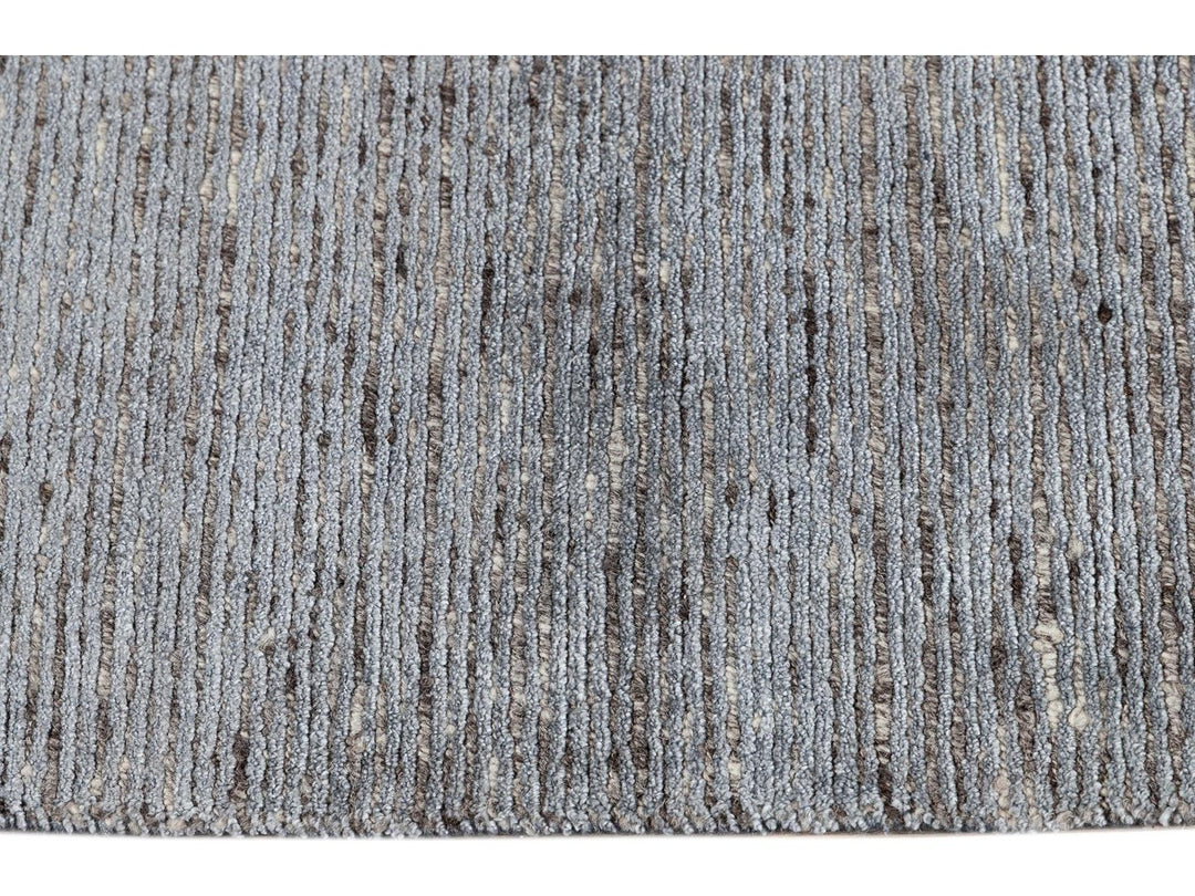 Modern Bamboo & Silk Groove Rug 9 X 12