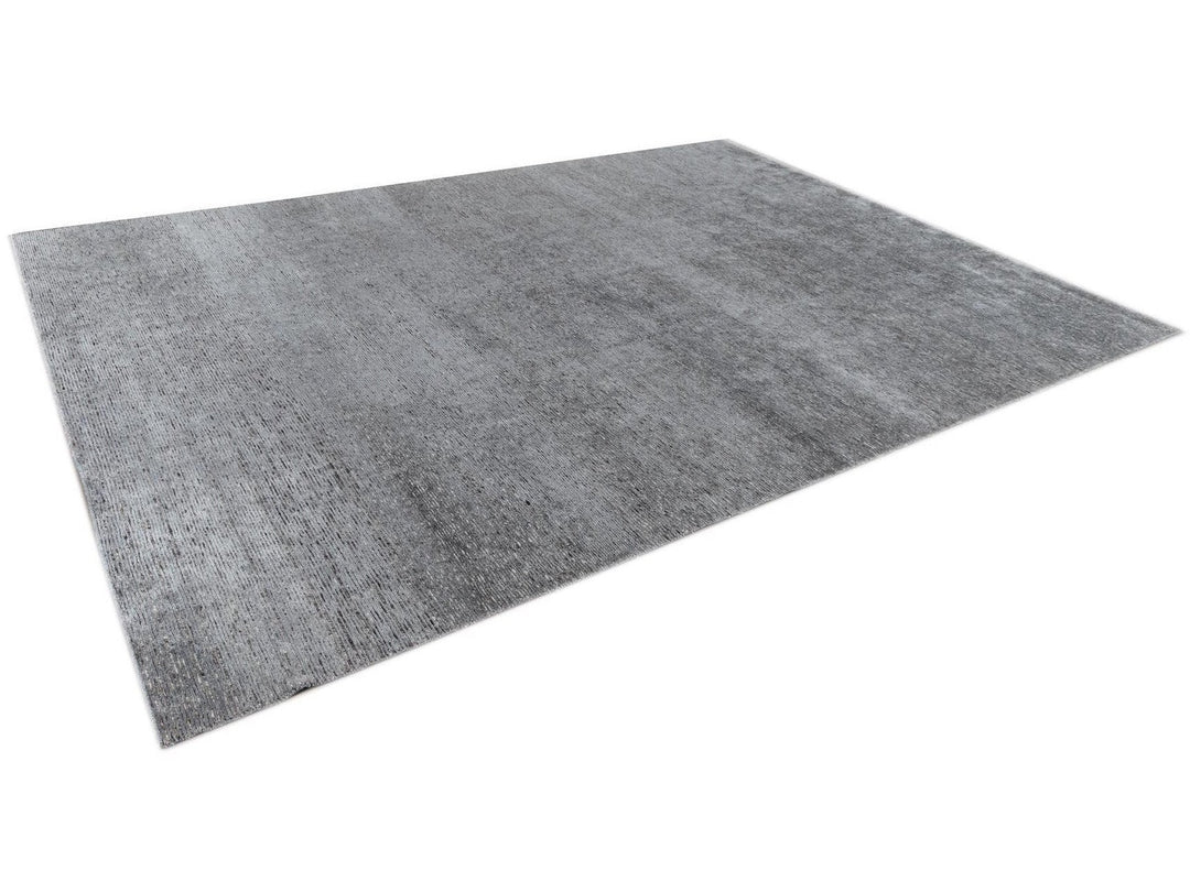 Modern Bamboo & Silk Groove Rug 9 X 12
