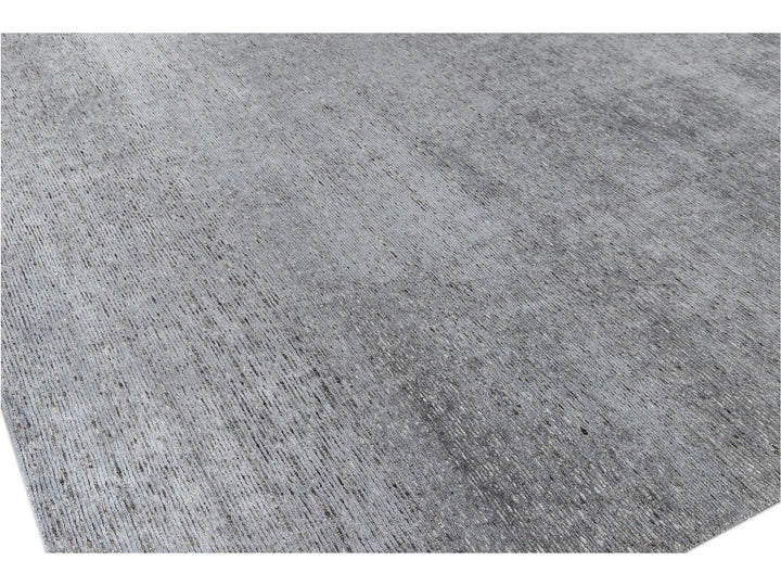 Modern Bamboo & Silk Groove Rug 9 X 12