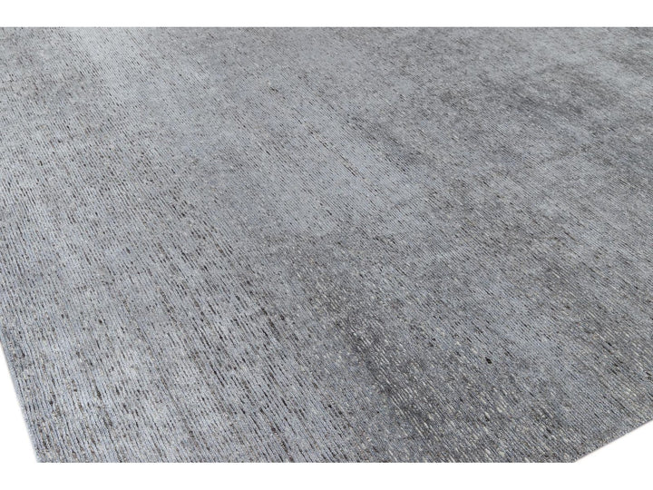 Modern Bamboo & Silk Groove Rug 9 X 12