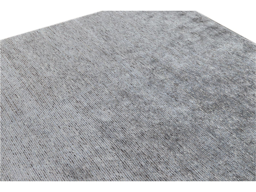 Modern Bamboo & Silk Groove Rug 9 X 12