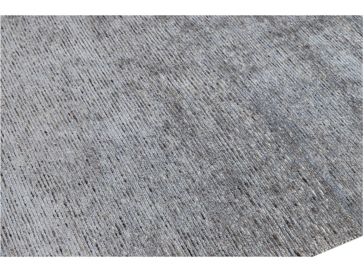 Modern Bamboo & Silk Groove Rug 9 X 12