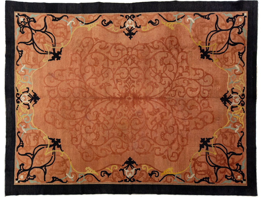 Antique Art Deco Chinese Rug 9 X 12