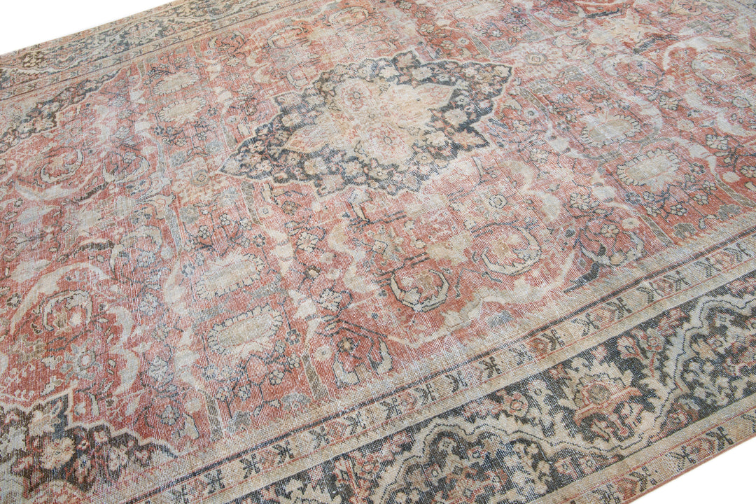 Vintage Mahal Wool Rug 11 X 15