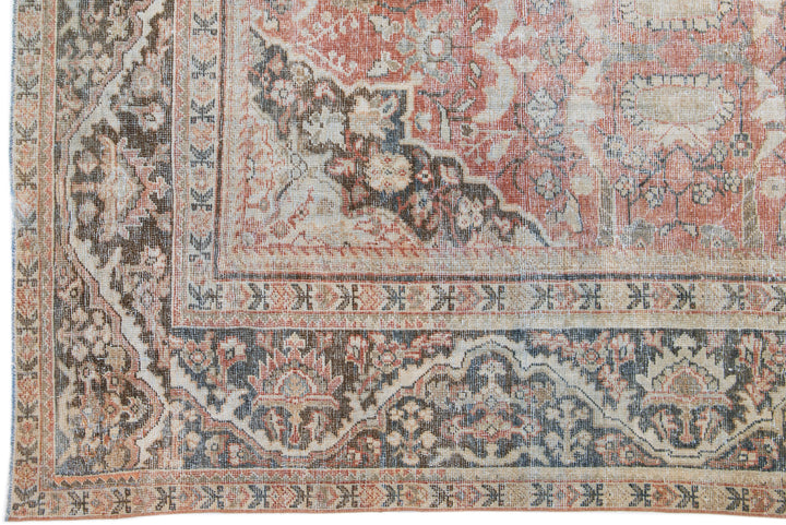 Vintage Mahal Wool Rug 11 X 15