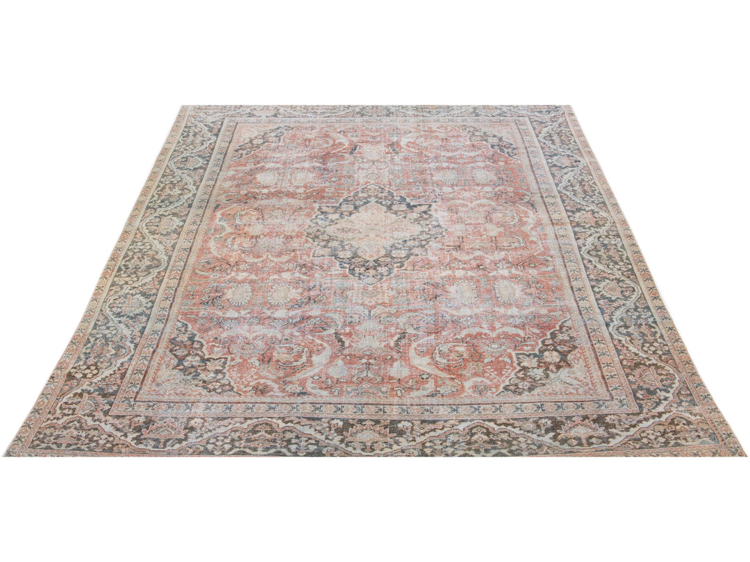 Vintage Mahal Wool Rug 11 X 15