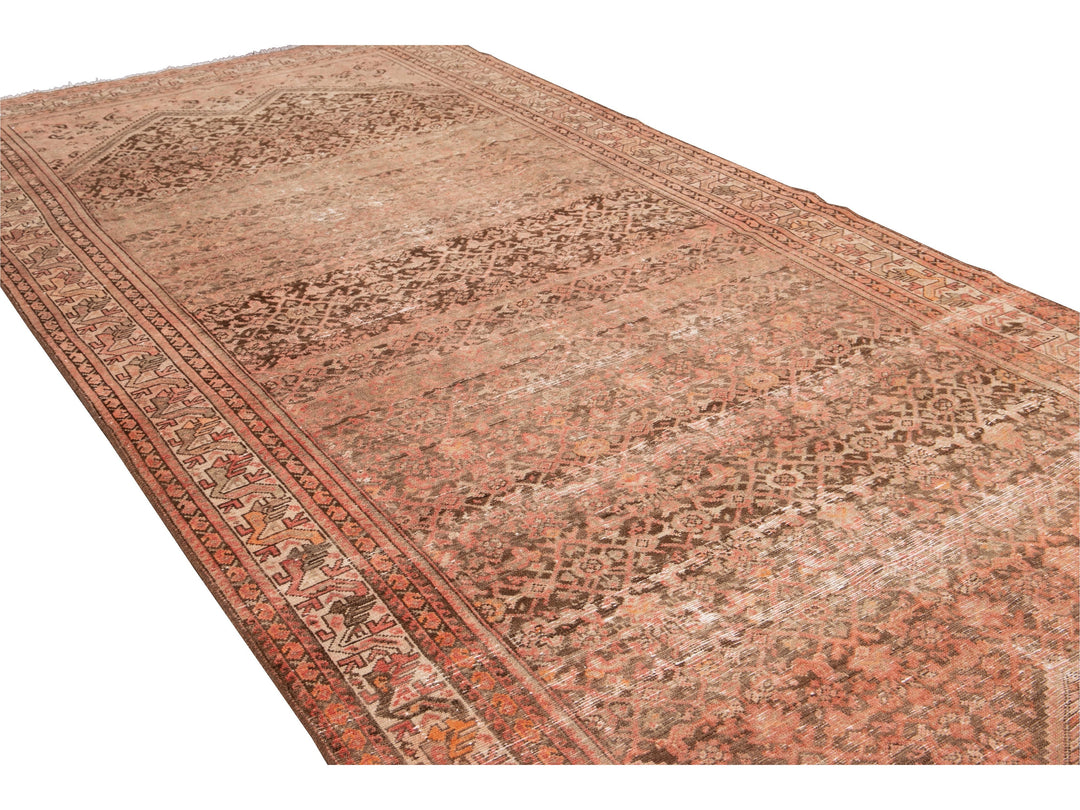 Antique Malayer Wool Runner 6 x 14