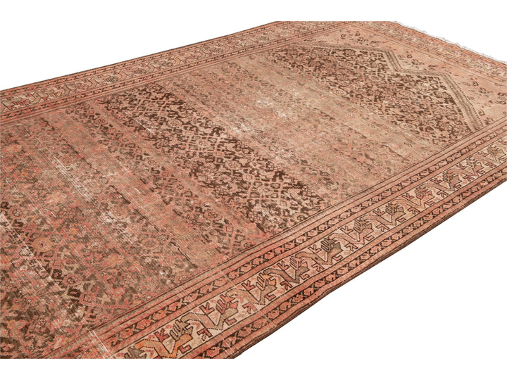 Antique Malayer Wool Runner 6 x 14