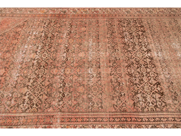 Antique Malayer Wool Runner 6 x 14