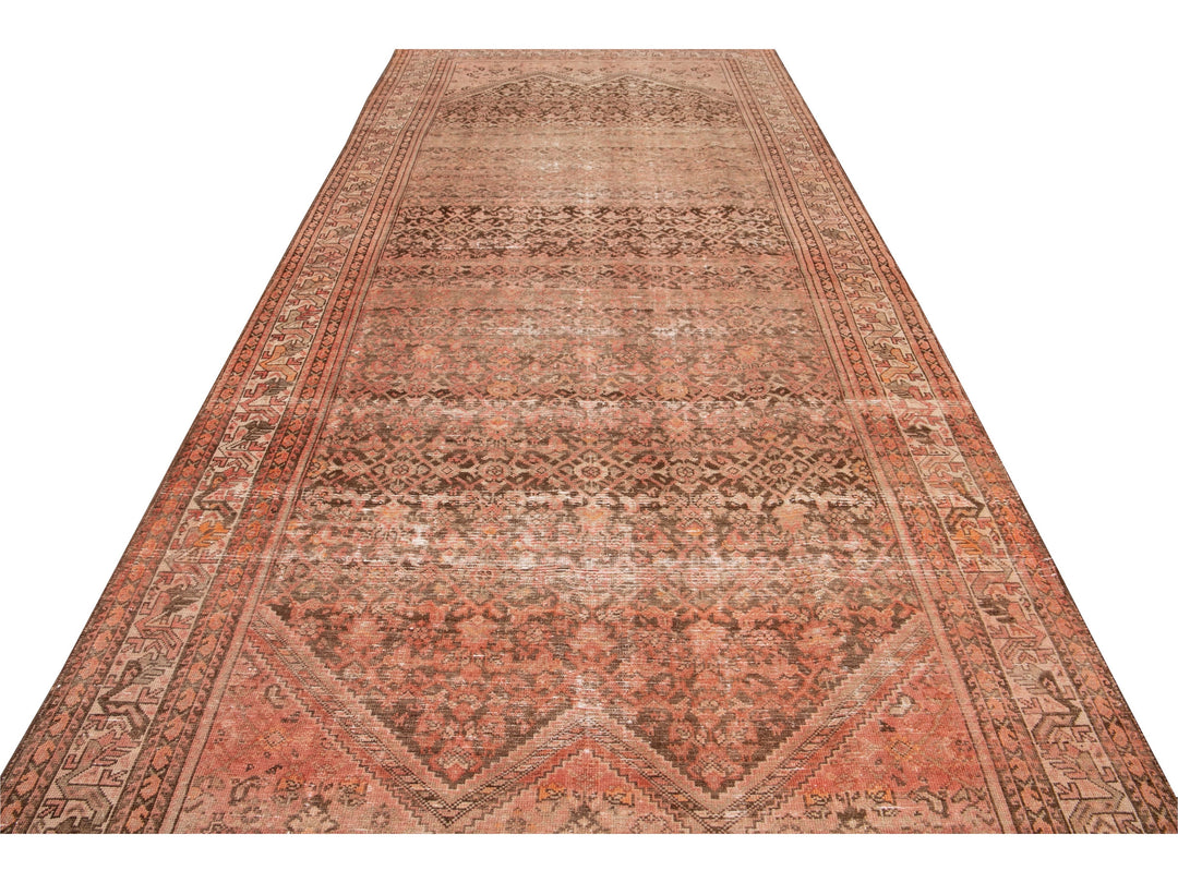 Antique Malayer Wool Runner 6 x 14