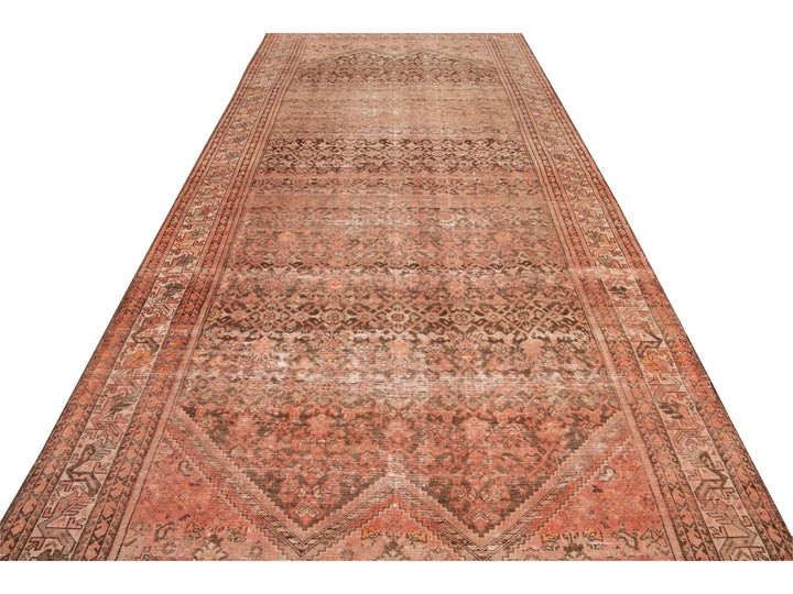 Antique Malayer Wool Runner 6 x 14