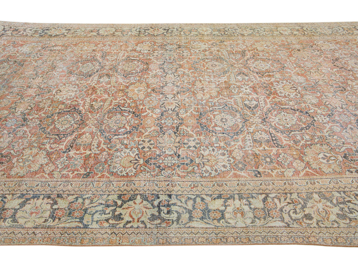 Vintage Mahal Wool Rug 10 X 17