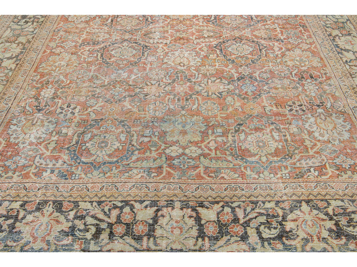 Vintage Mahal Wool Rug 10 X 17