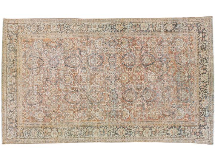 Vintage Mahal Wool Rug 10 X 17