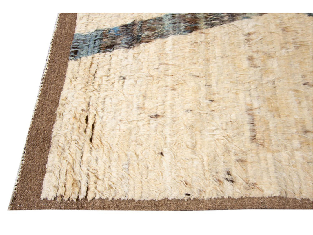 Modern Moroccan Style Wool Rug 9 X 13