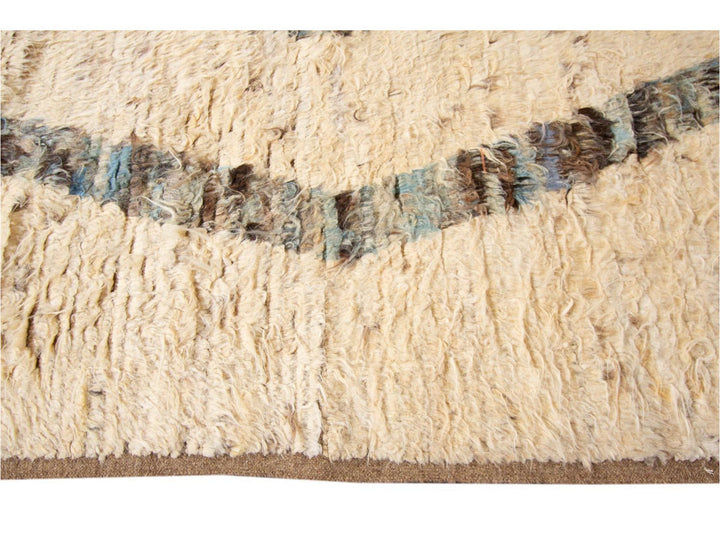 Modern Moroccan Style Wool Rug 9 X 13