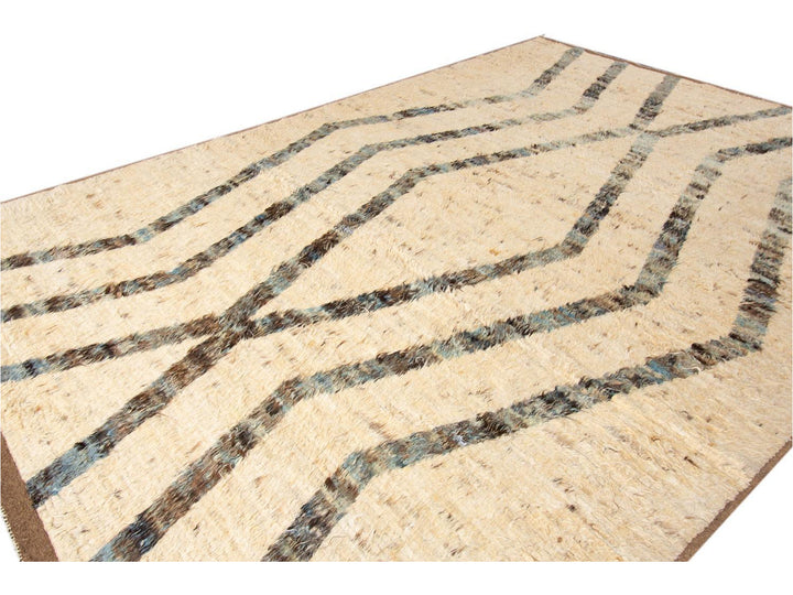 Modern Moroccan Style Wool Rug 9 X 13