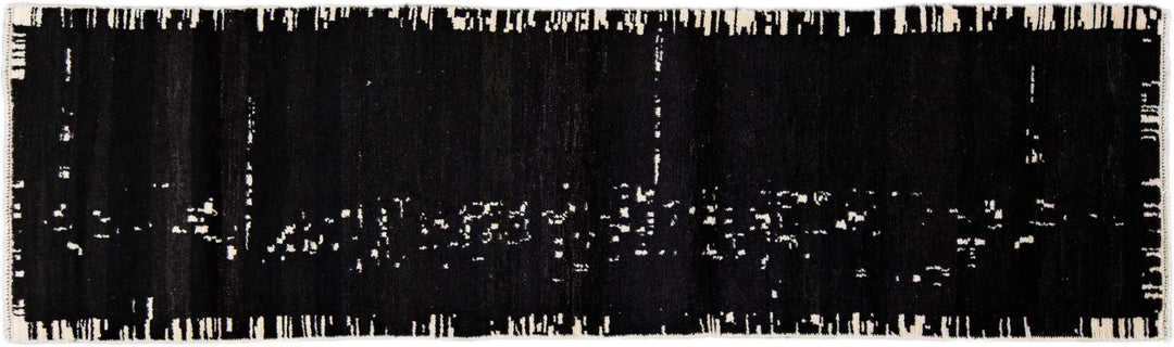 Modern Moroccan Wool Runner 3 X 10